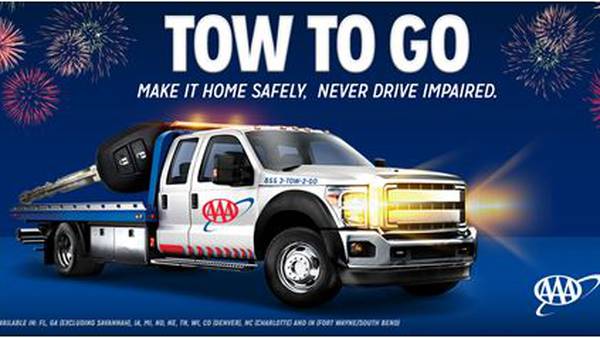 AAA activates ‘Tow-to-Go’ program for the 4th of July travel period