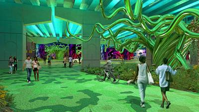 City of Orlando introduces plan to build an urban gathering space underneath I-4 in downtown