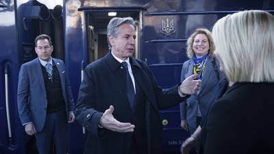 Blinken visits Ukraine to tout US support for Kyiv's fight against Russia's advances