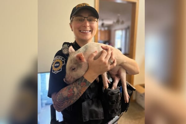 Police officer goes extra mile to replace boy’s therapy pig