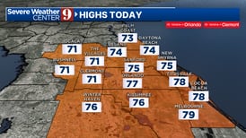 Thursday: Refreshing & breezy in Central Florida