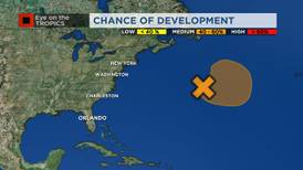 Disorganized, scattered storms off Bermuda has 60% chance of organization