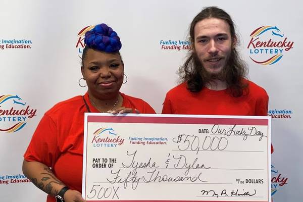 Teamwork: Co-workers in Kentucky share winning $50K lottery scratch-off ticket