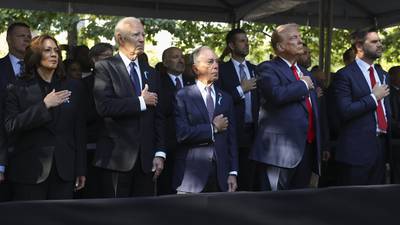 9/11 anniversary brings Biden, Harris and Trump together at ground zero