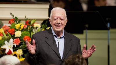 Jimmy Carter receives Holbrooke award from Dayton Literary Peace Prize Foundation