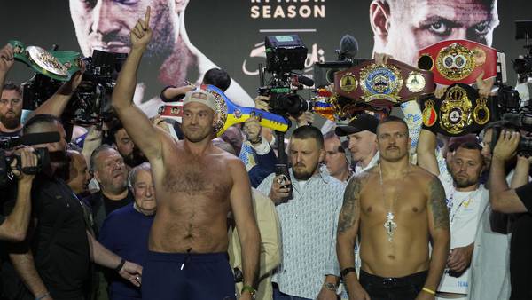 Tyson Fury meets Oleksandr Usyk for the undisputed heavyweight title in Saudi Arabia