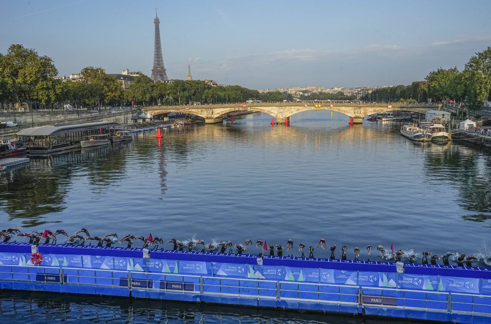 Olympics prerace triathlon event in Seine River canceled over water