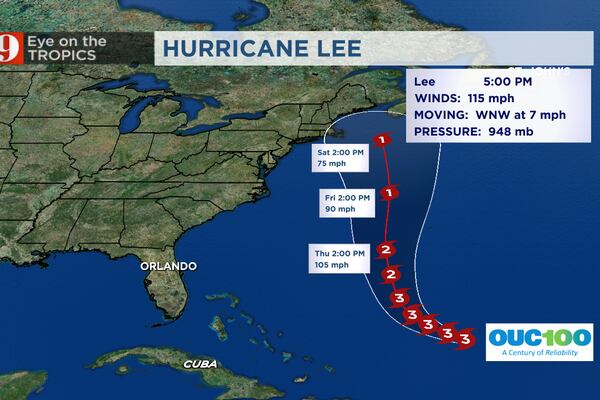 Hurricane Lee: Still a major storm and will stay away from Florida but could impact Bermuda