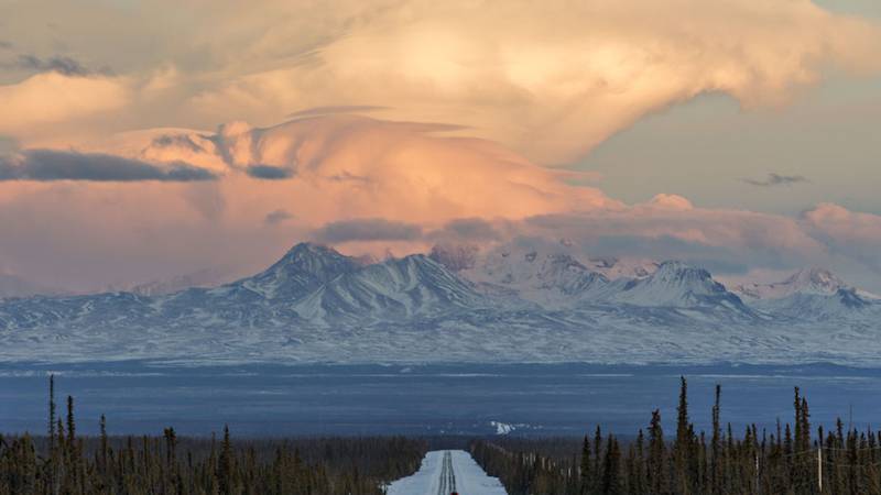 The landslide was on a road near the town of Wrangell in southeastern Alaska.