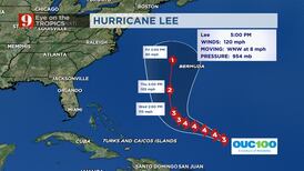 Hurricane Lee strengthens back to Category 3 storm