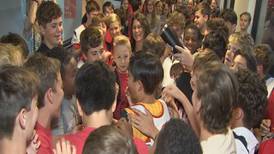 Little League World Series Champion receives warm welcome at his school