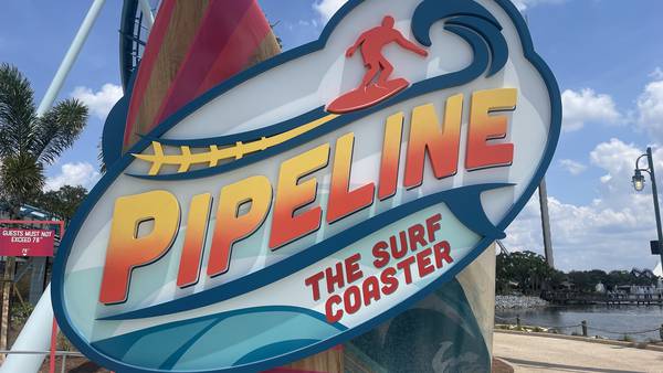 Get a sneak peek of Seaworld’s new Pipeline surf coaster
