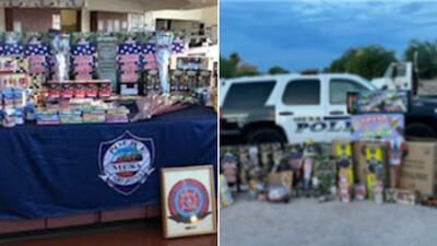 Police seize around $12K worth of illegal fireworks from separate incidents in Arizona