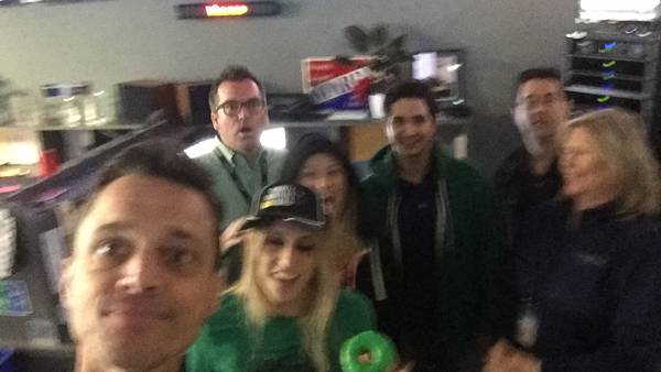 News 96.5 WDBO celebrates St. Patty’s Day with a donut