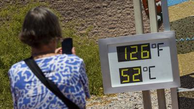 Motorcyclist dies from heat exposure as temperature reaches 128 in California's Death Valley
