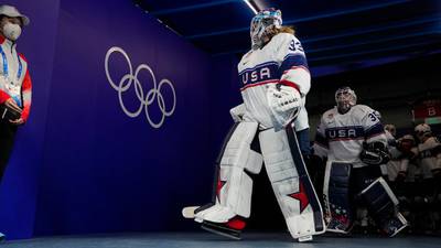Team USA women’s hockey team skates to silver medal, goalie plays with torn MCL