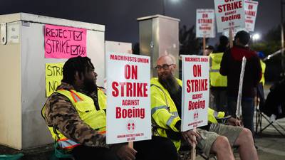 Boeing factory workers go on strike after rejecting contract offer