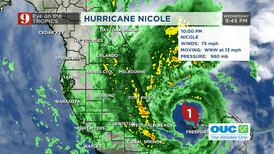 TIMELINE: Hurricane Nicole Nov. 9 updates