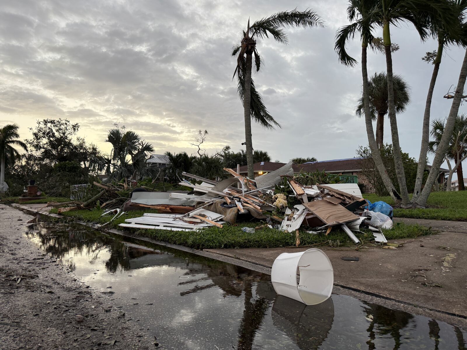 Brevard County: Cocoa Beach tornado damage Hurricane Milton - WDBO