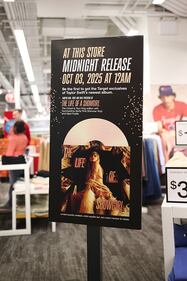 Target shoppers buying Taylor Swift's "The Life of a Showgirl"