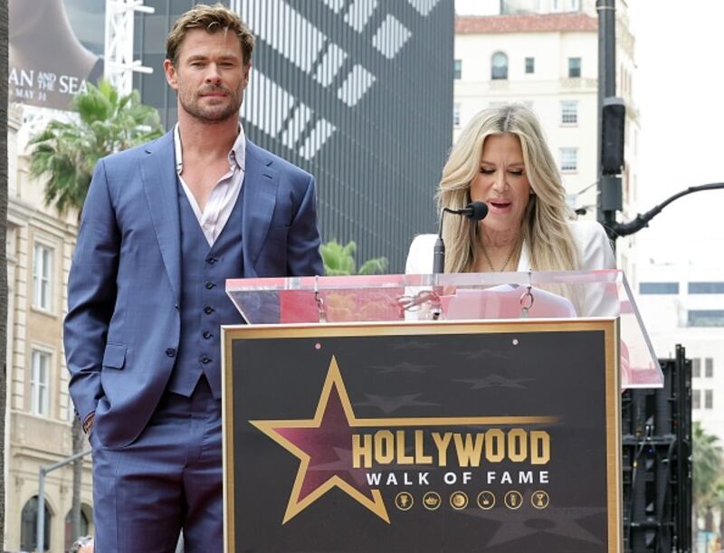 Chris Hemsworth's ceremony for his star on the Hollywood Walk of Fame