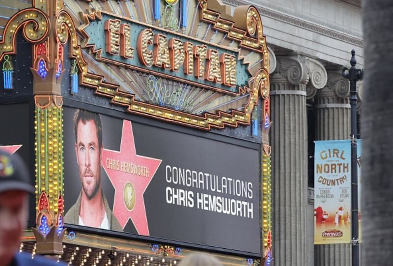 Chris Hemsworth's ceremony for his star on the Hollywood Walk of Fame