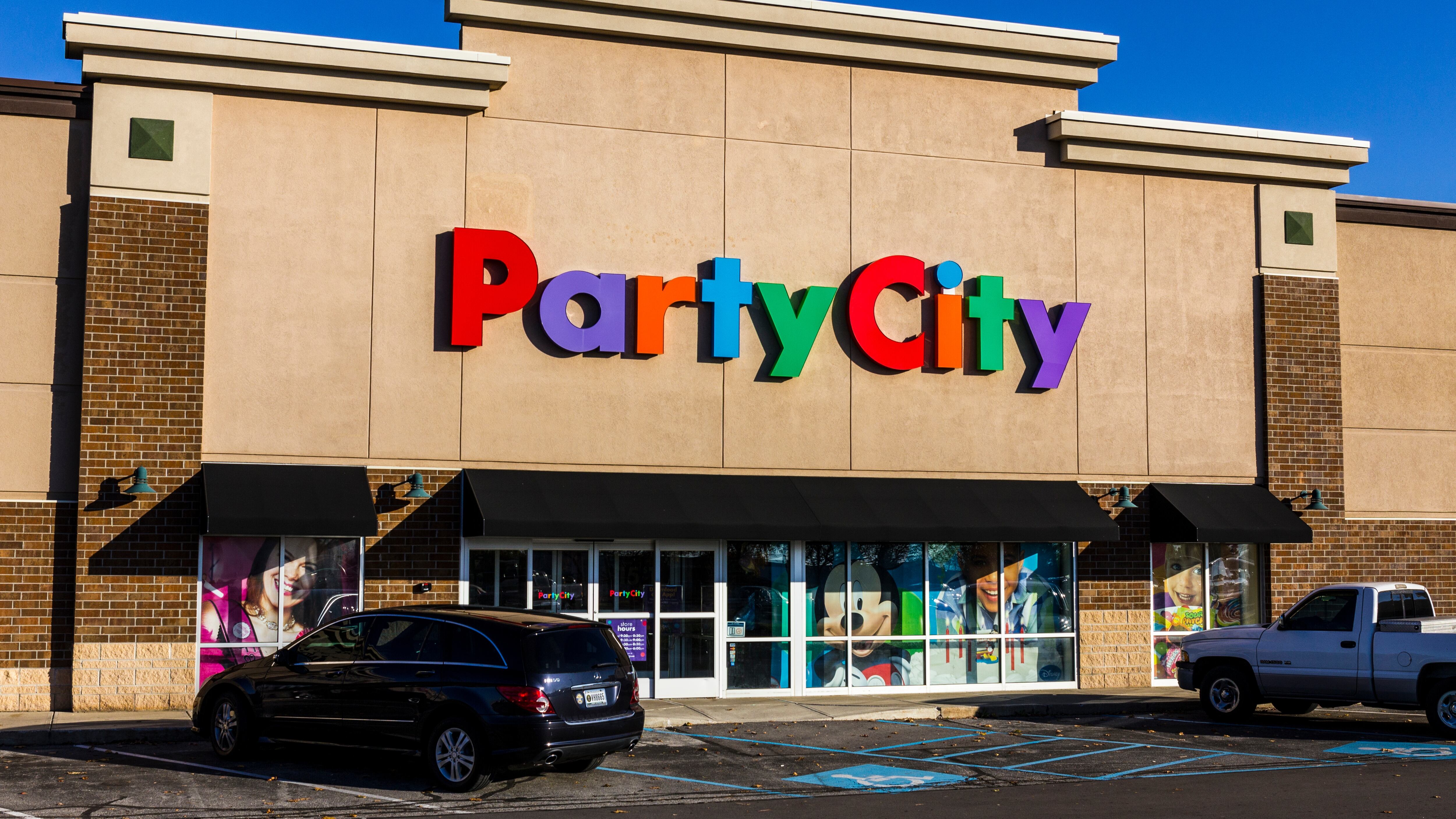 Party City Retail Strip Mall Location. Party City Provides Costumes and Supplies All Year Long