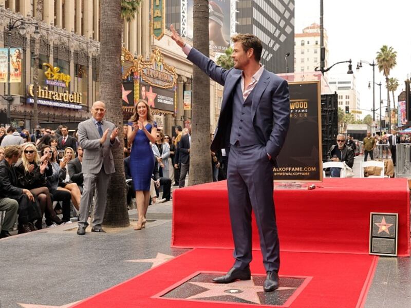 Chris Hemsworth's ceremony for his star on the Hollywood Walk of Fame