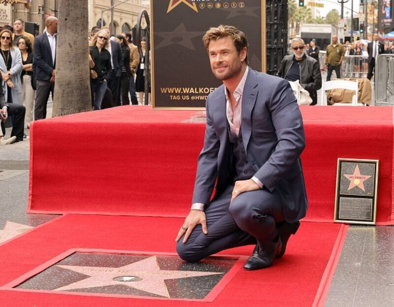 Chris Hemsworth's ceremony for his star on the Hollywood Walk of Fame