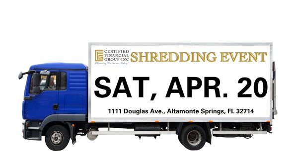 Join WDBO at the Certified Financial Group Shredding Event in Altamonte Springs