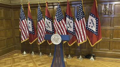 Arkansas lawmakers question governor's staff about purchase of $19,000 lectern cited by audit