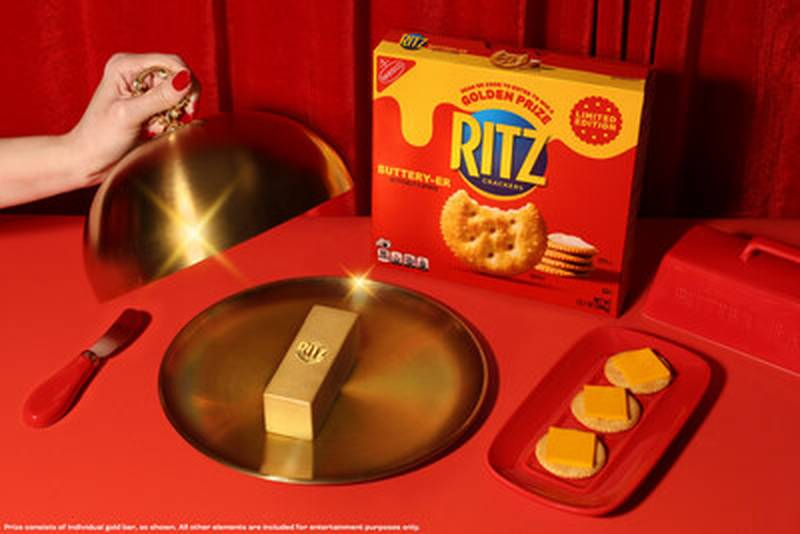 RITZ Brand Introduces Limited Edition Buttery-er Flavored Crackers Along with the Chance to Strike Gold (PRNewsfoto/Mondelez International)